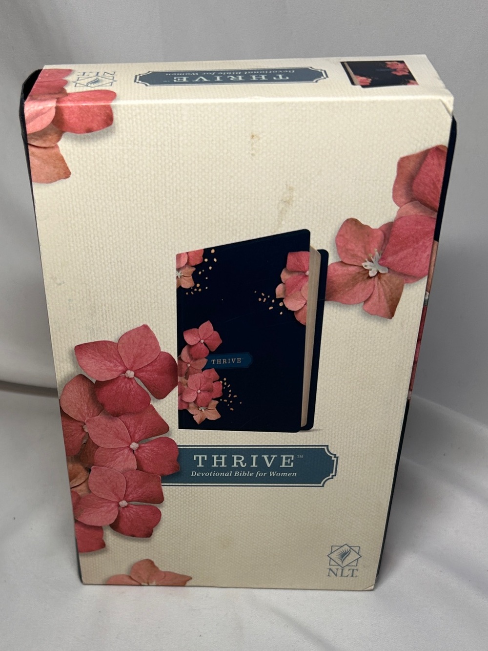 Thrive Devotional Bible for Women NLT Hardcover Floral Edition Tyndale